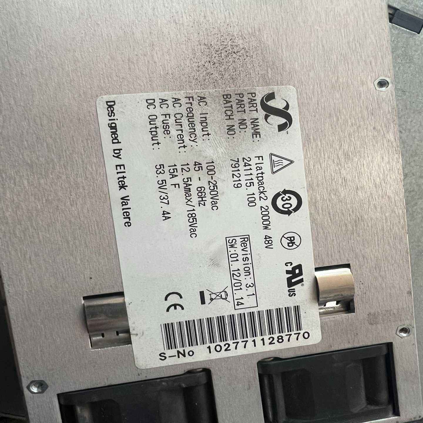FLATPACK2 2000W 48V  工业设备电源模块【白零商行】