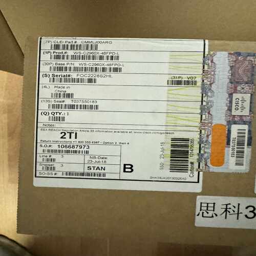 WS-C2960X-48FPD-L单包~询价