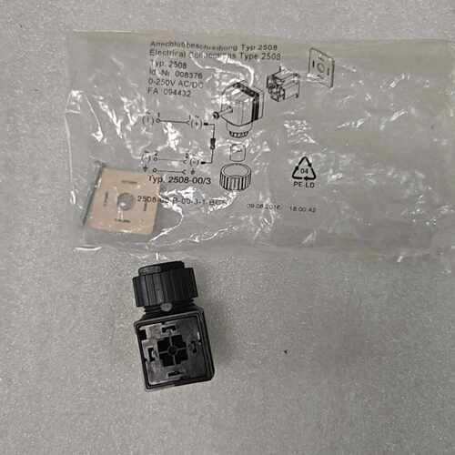 咨询-SBD宝德型2508制冷电磁阀插头接线盒连接器，黑色，适