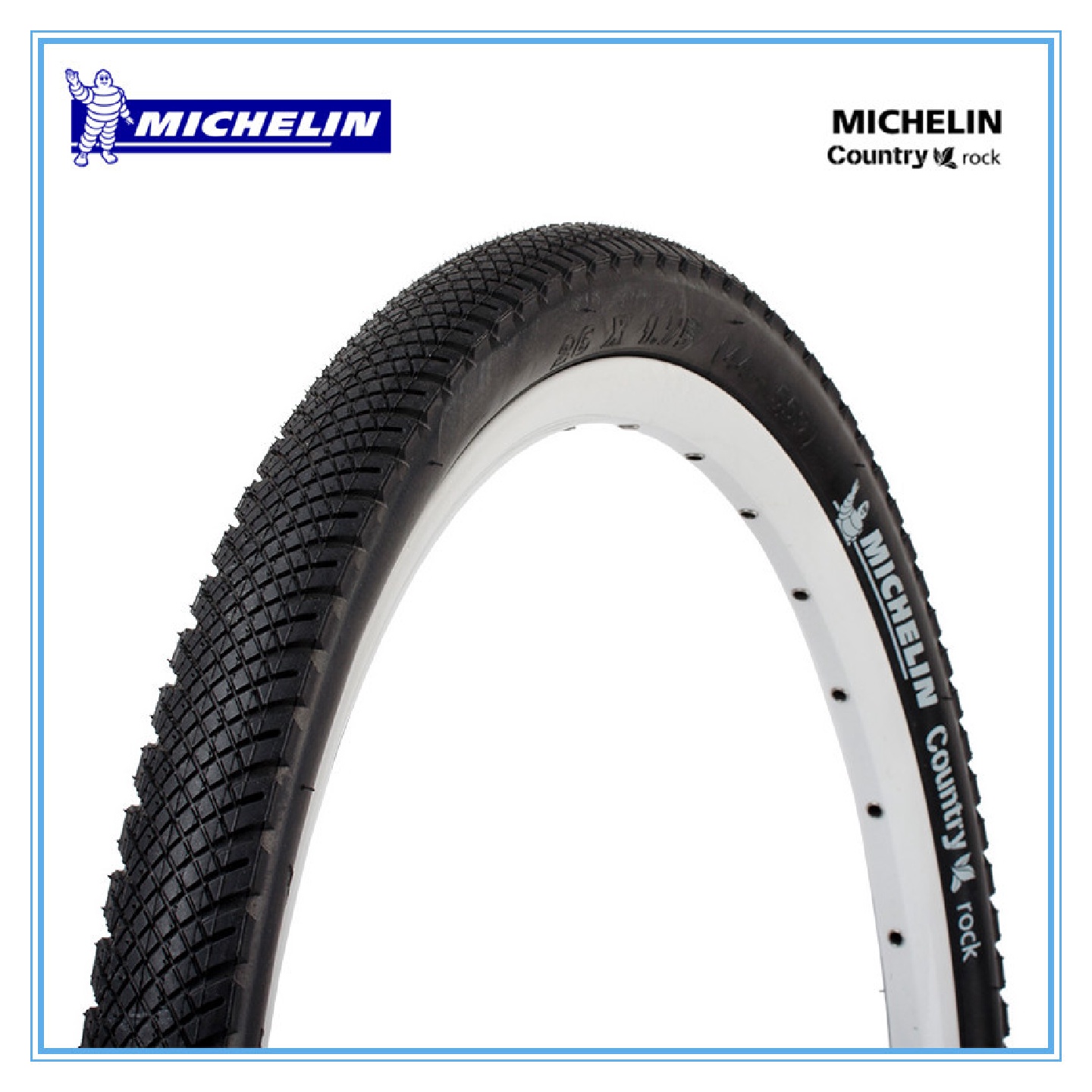 MICHELIN自行车外胎防滑强抓地力碎花纹26*1.75山地车骑行外胎