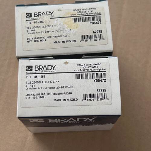 Lot 2 Pcs Brady PTL86461 TLS 2200tls PC LINK