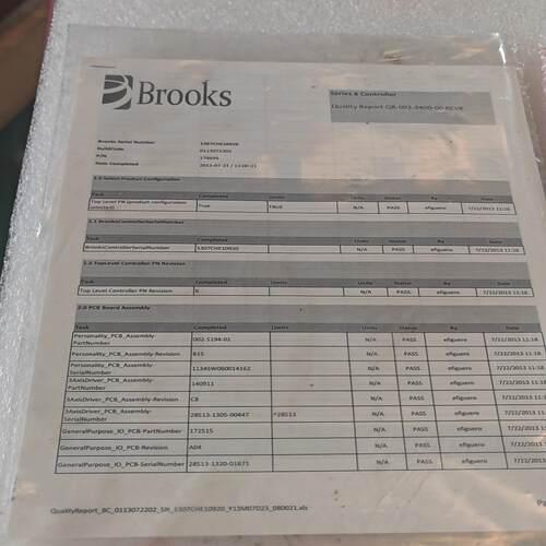 议价Brooks Series 8控制器质量有保障2013年