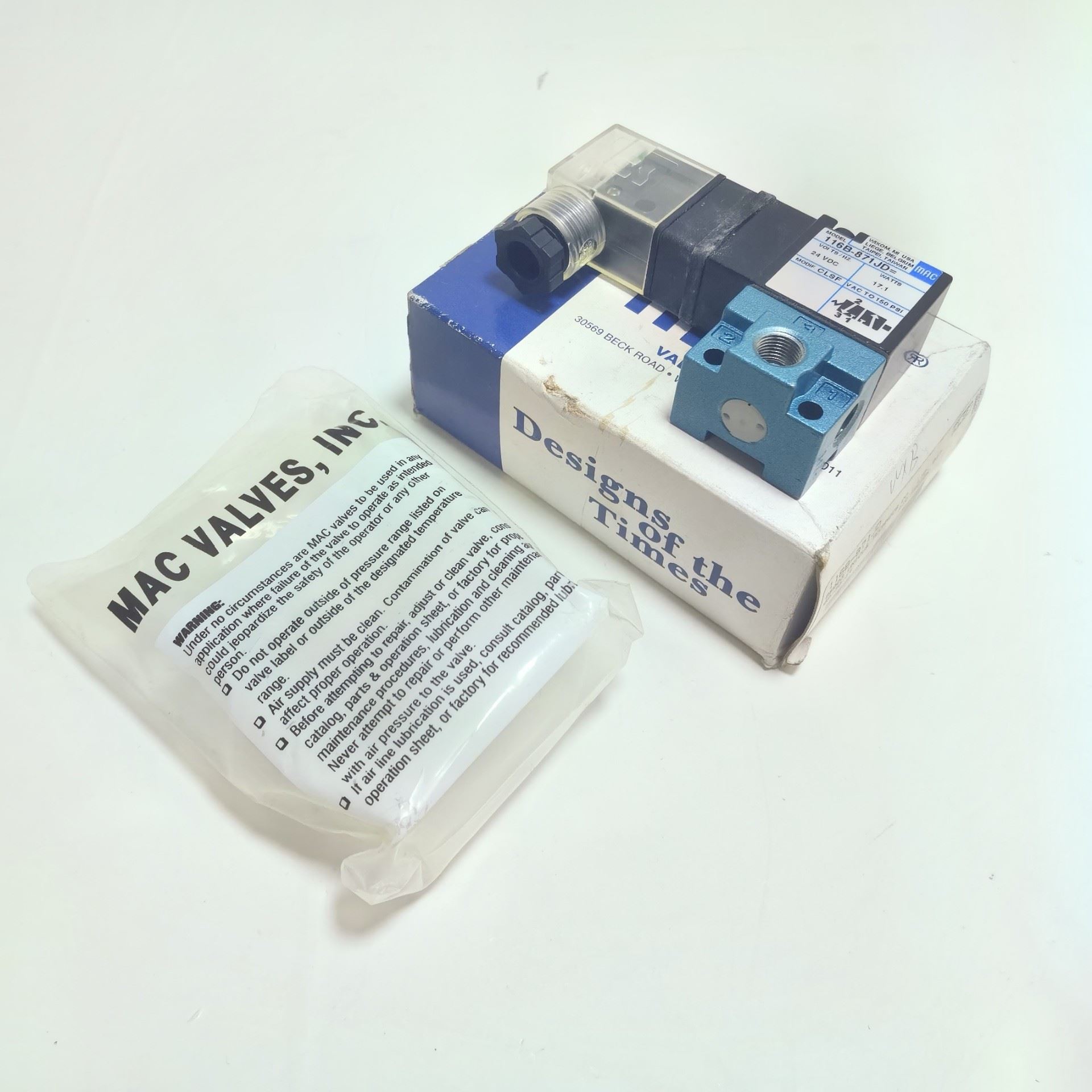 美国MAC电磁阀116B-871JD24VDC--议价商品