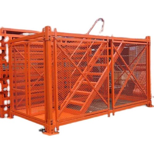 安全爬梯梯笼建筑工地移动安全爬梯扶手笼式基坑箱式施工桥梁墩柱