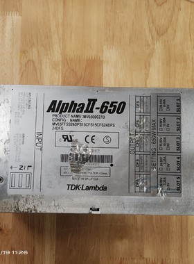 （明明电子）TDK-Lambda Alpha‖-650电源品相如图