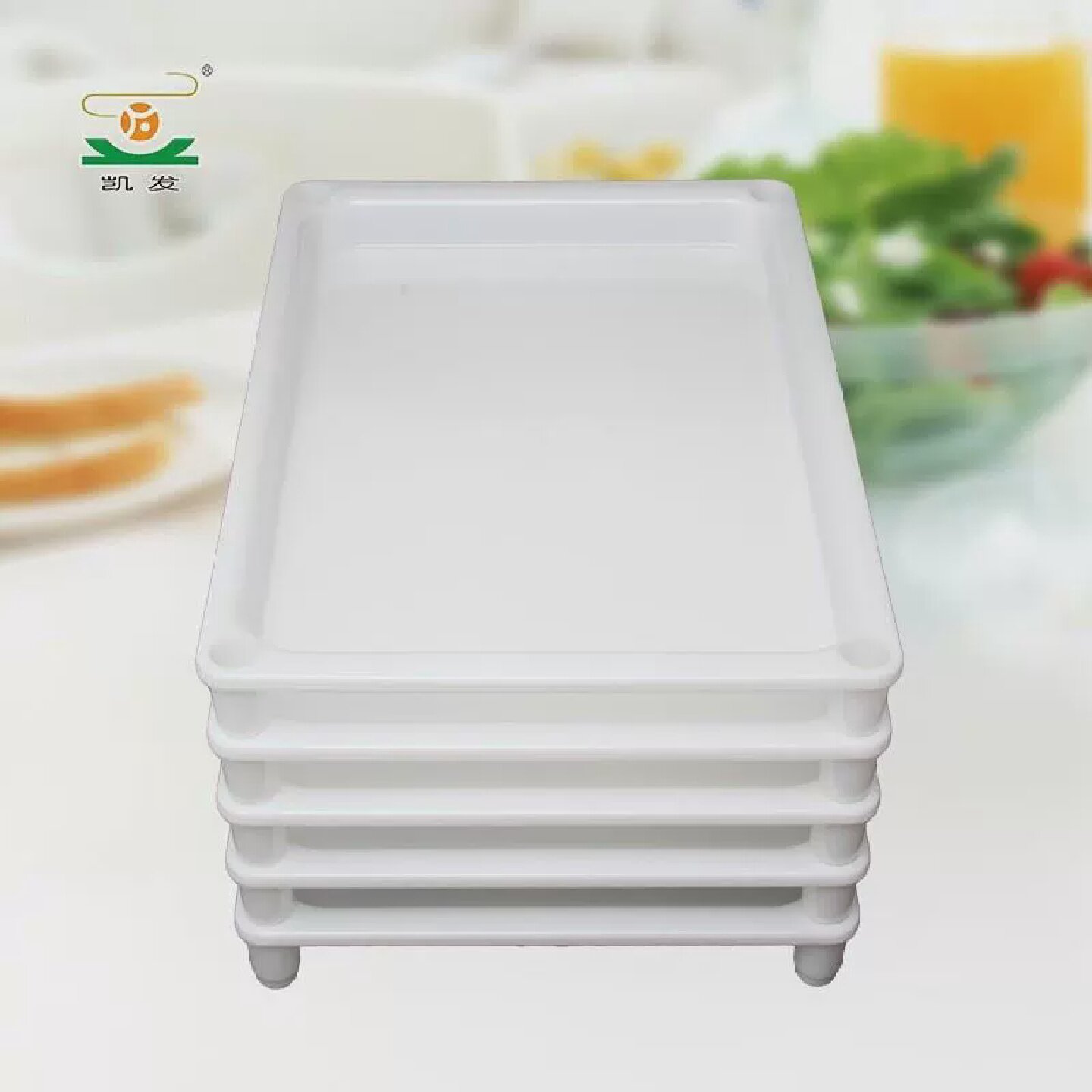 速发托盘长方形商用冰箱多层速冻饺子盘 混沌拖盘 家用冷冻水饺盘