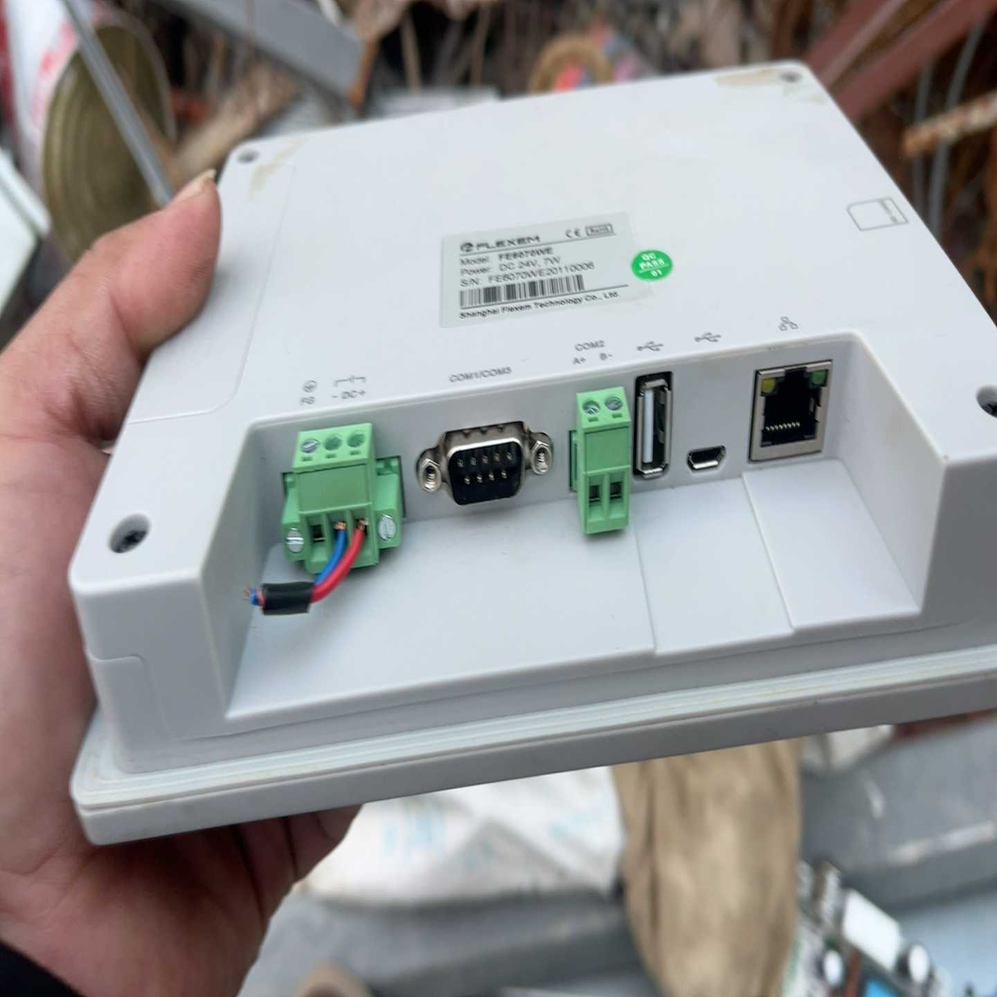 繁易触摸屏，型号FE6070WE，带网口，成色如图，需要的联-议价