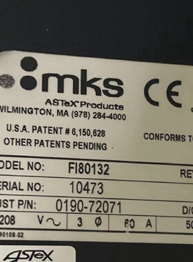 mks FI80132 019072071-议价