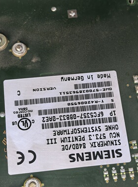 西门子SIMENENS NCU 573.3/P111主板，德--议价商品
