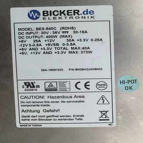 咨询-德国BICKER电源BES-540C(ROHS)