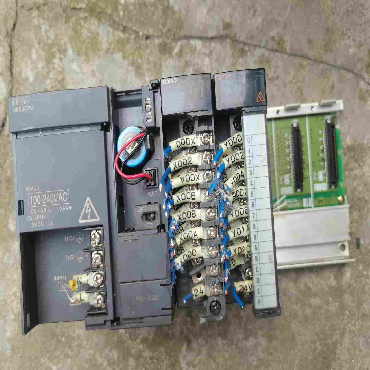 拆机三菱Q00J CPU 模块QX40   QY10 接线头【鑫鑫商铺】