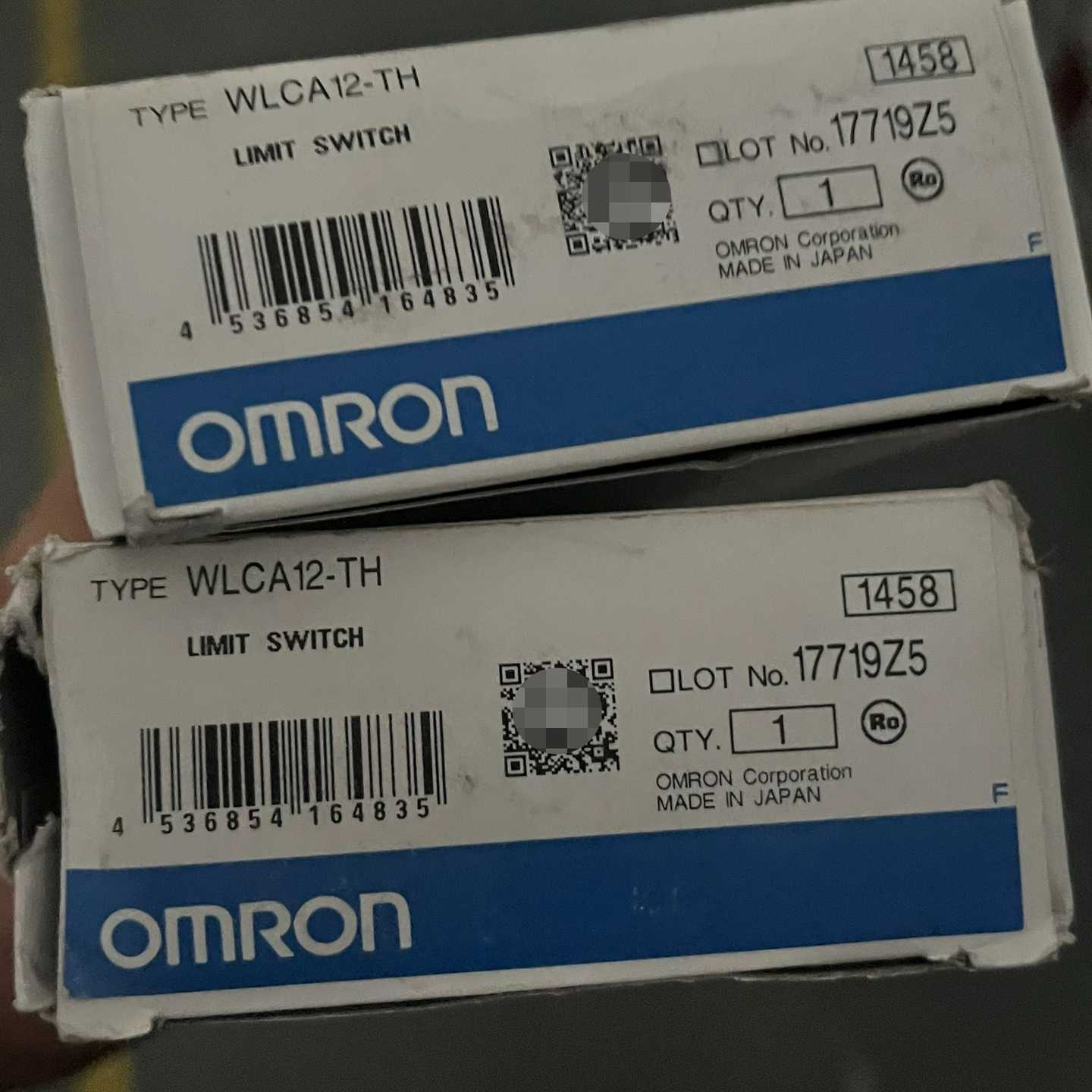 询价原装正品欧姆龙行程开关WLCA12-TH包装盒有点破损