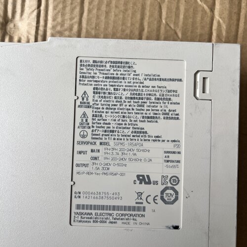 询-安川伺服驱动器SGPMS1R5AP0A几乎单相交流