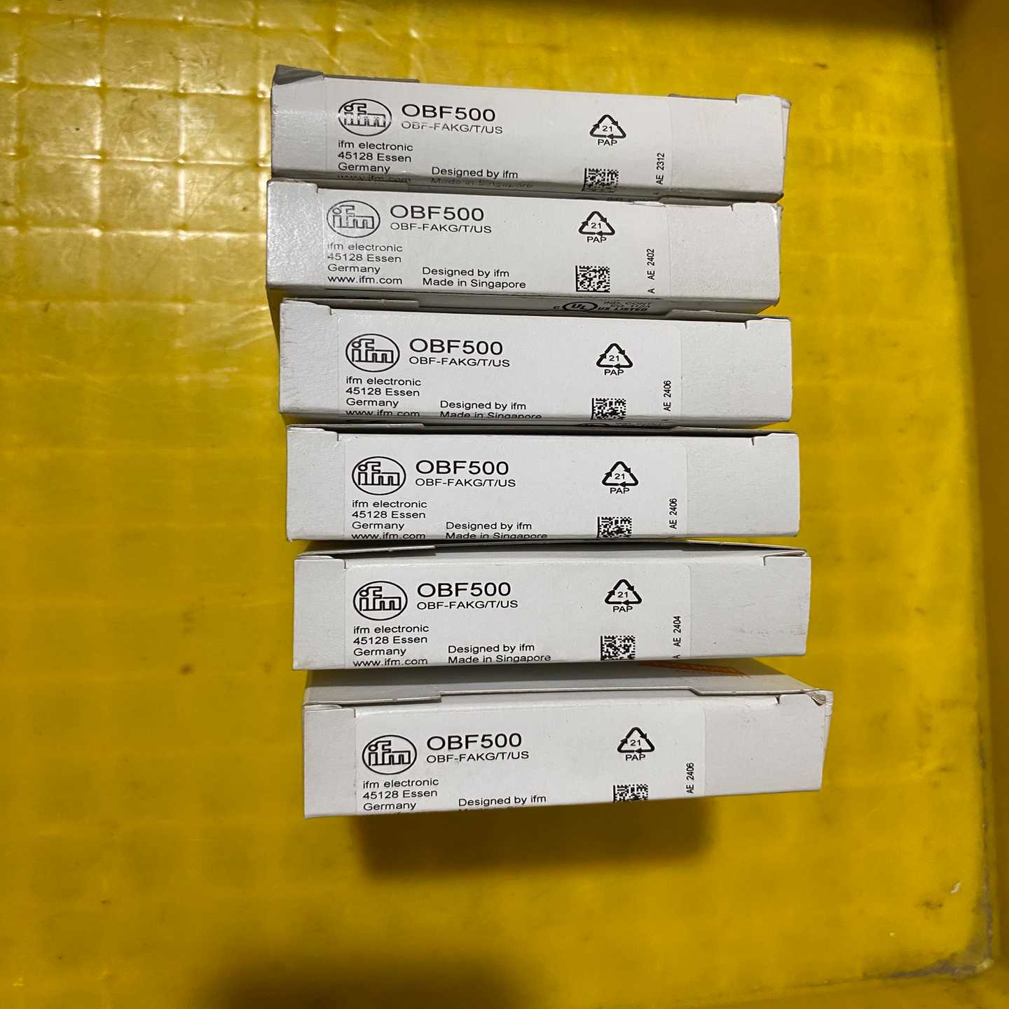 IFM易福门感应头开关传感器，型号OBF500，数量六个，全--议价商