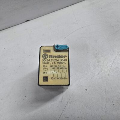 Finder 55.34.9.024.0040 Rel 24Vdc 7A 250V Lote 11PC