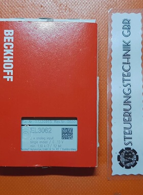 议价Beckhoff 2 X Entre Analogique Busklemme El3062适用