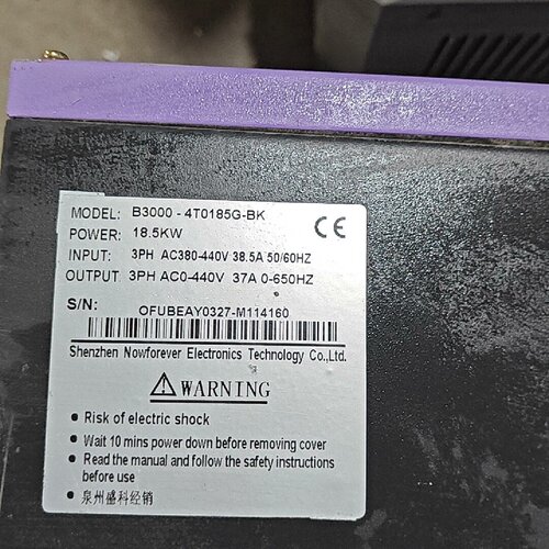 询-南方安华B30004T0185G18.5kw变频器