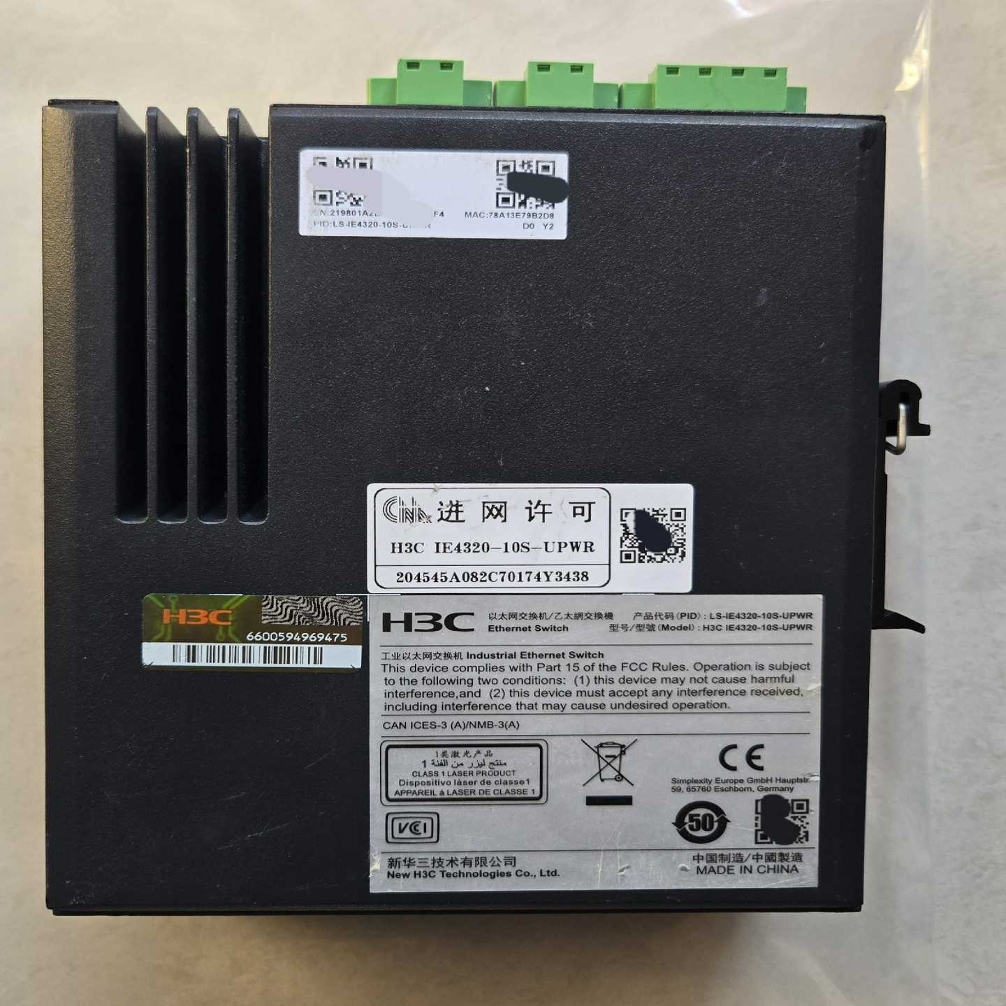 询价H3CIE4320-10S-UPWR6台L2工业以太网