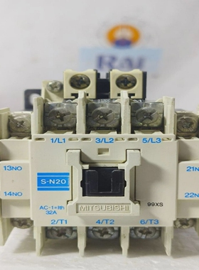 三菱S-N203POLE380-440V50/60Hz32A交流电磁接触器SN20免
