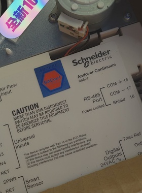 全新原装施耐德Bacnet变风量控制器B3865V-议价