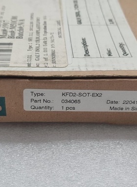 PEPPERL  FUCHS KFD2SOTEX2 NMERO DE PARTE 034065 ENVO RPIDO Y