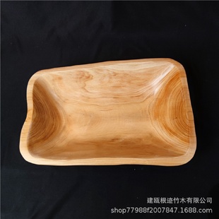 月销1000 实木果盘木制长方形超大号木盆盘子家用餐盘