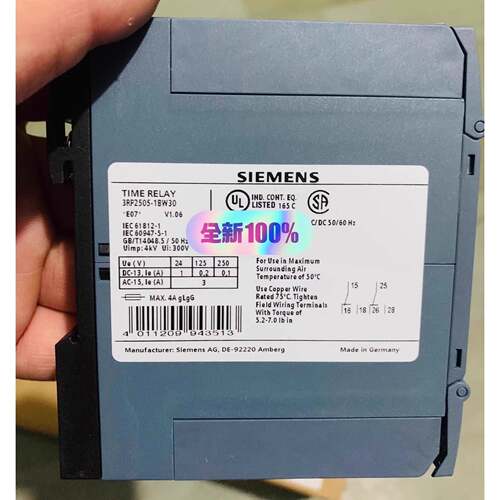 配件SIEMENS 时间继电器 3RP2505-1BW30议价