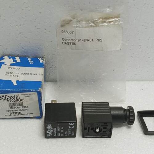 Castel SM2 Coil 9200RA6  IP65 Connector 9149R01 220V 5060Hz