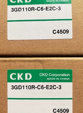 议价CKD电磁阀3GD110R-C6-E2C-3 / AG31-01-2-02EABS-DC24V全新原