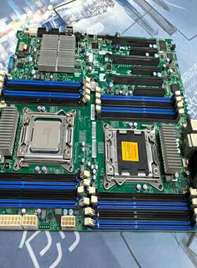 （议价）超微x79双路服务器主板X9DAi,功能完好，带挡板，单