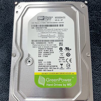 议价Western Digital Wd5000avds 500G 3.5Inch Mechacal Hard Dr