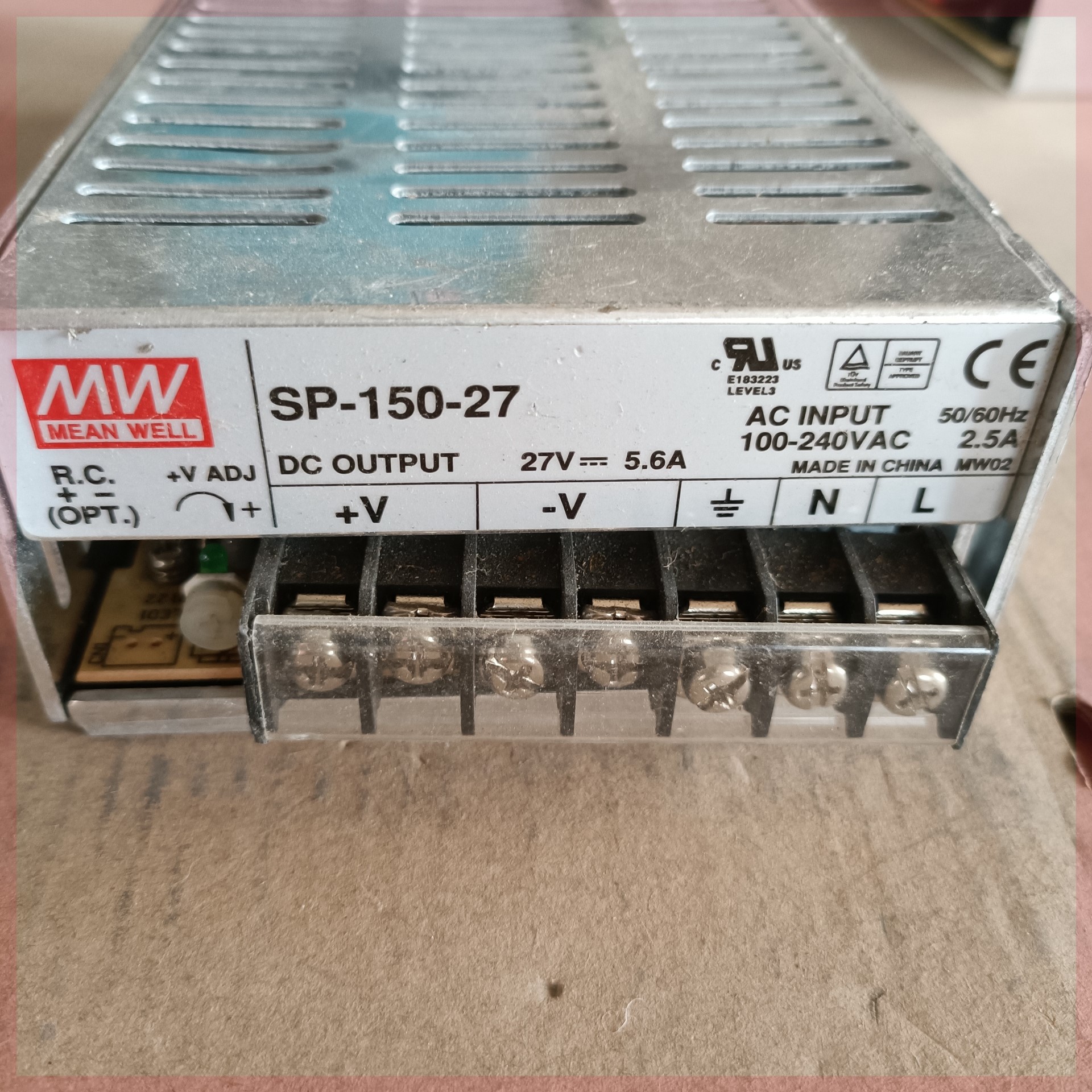 售前询价明纬电源SP-150-27  27V56A150W开关电源