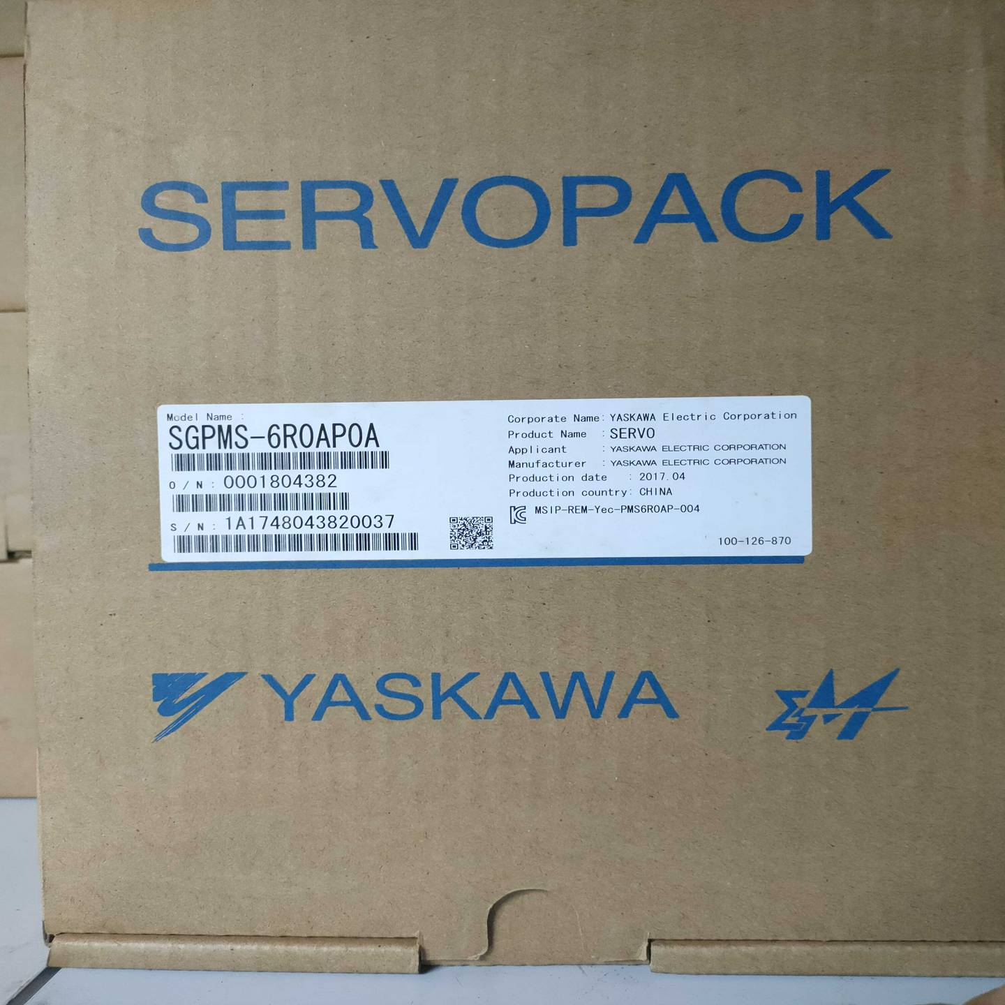 议价-GPMS-6R0AP0A全新安川伺服现货质保一年欢迎询价