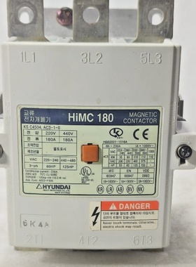 HYUNDAIHiMC1803POLE190220V5060Hz180A磁性接触器HiMC180免费