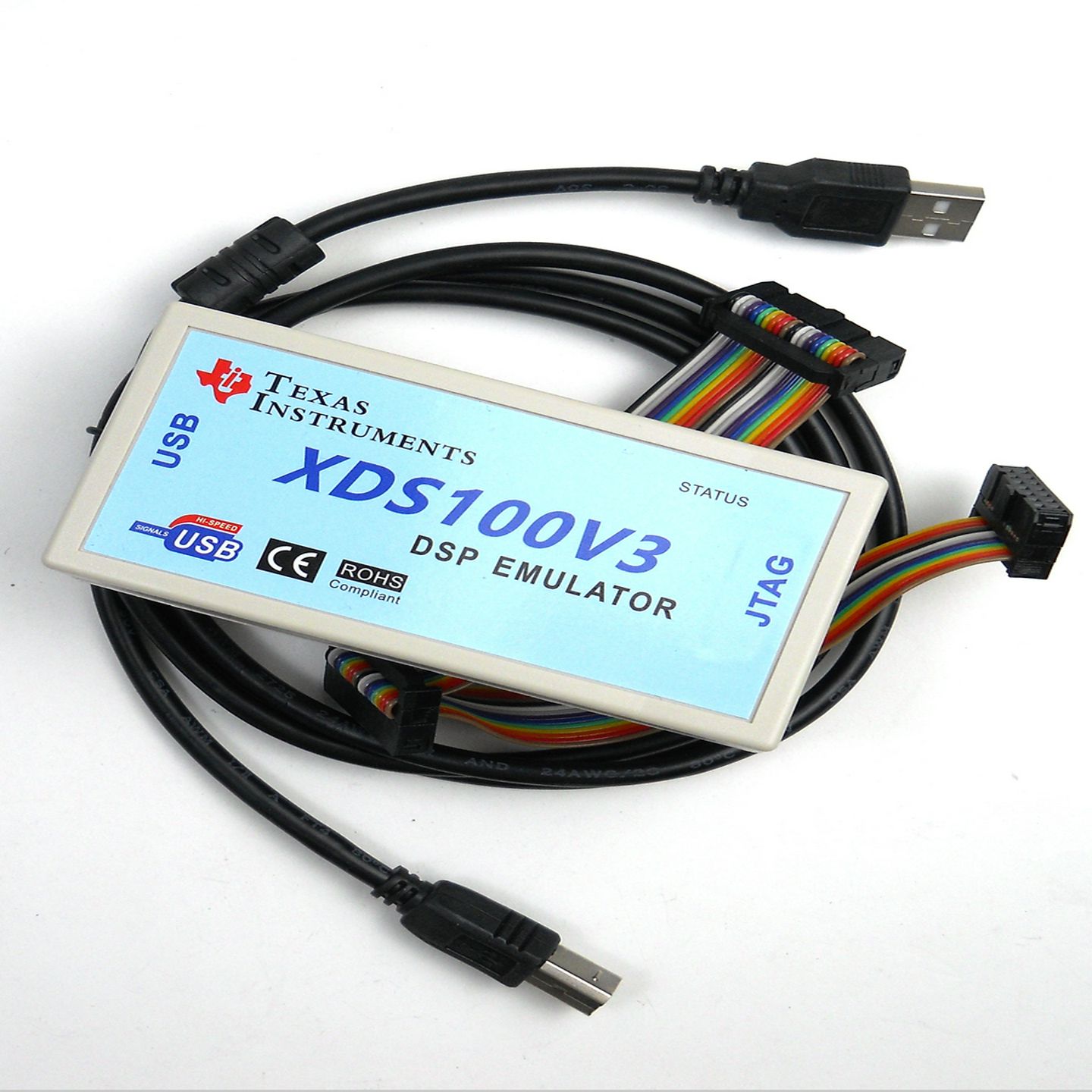 XDS100V3彷真器/烧写器USB2.0TIDSP/ARM下载编程win10/11替代v2