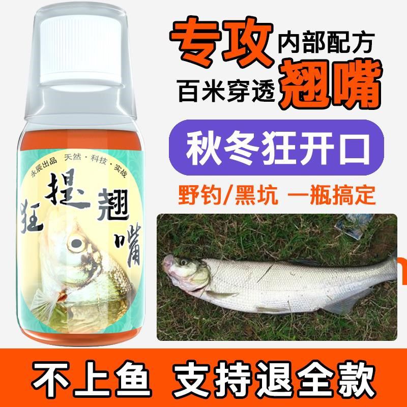 翘嘴小药钓鱼小药四季野钓黑坑钓大翘嘴白条专用饵料诱鱼食剂