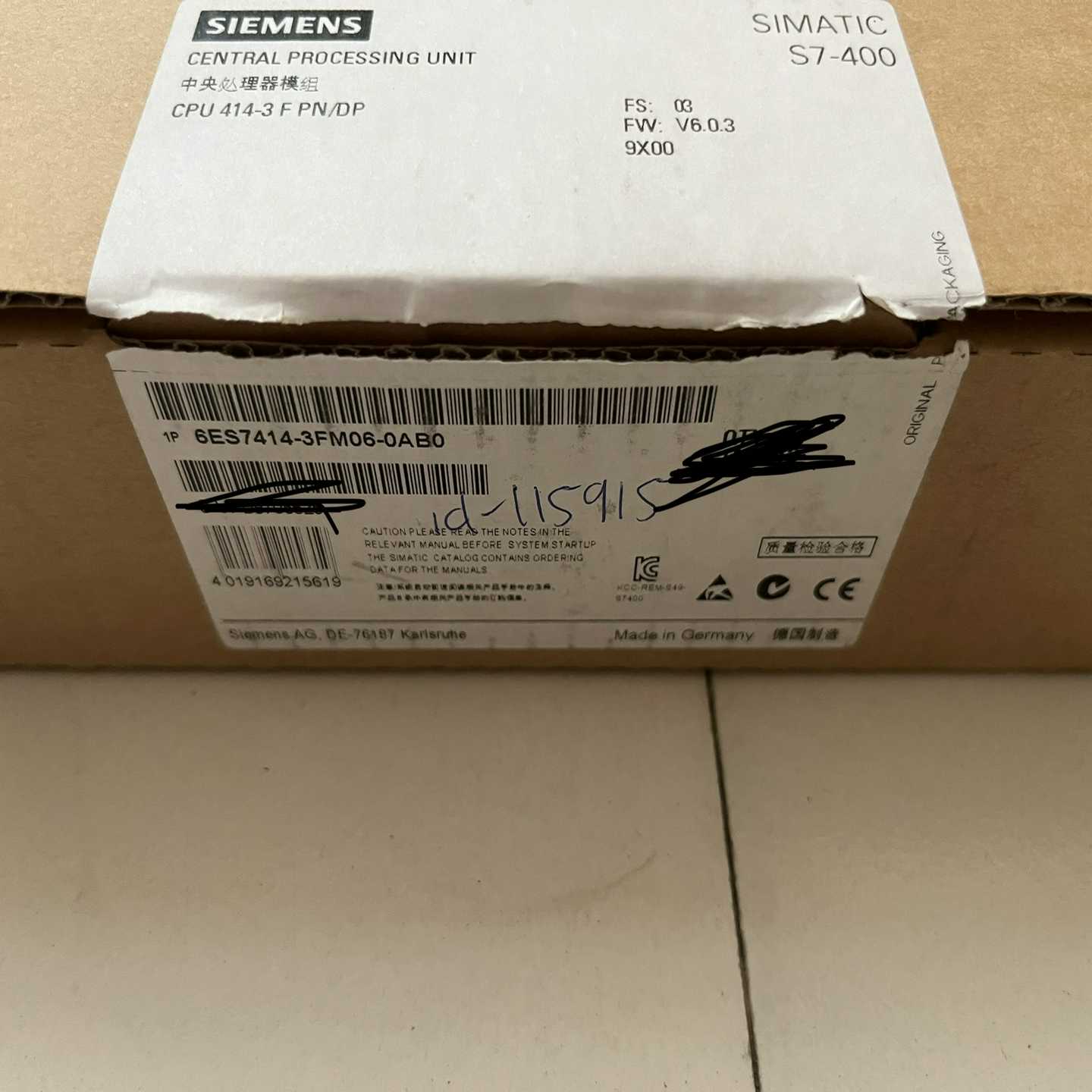 （请询价）6ES7414-3FM06-0AB0全新原装仅拆封，有