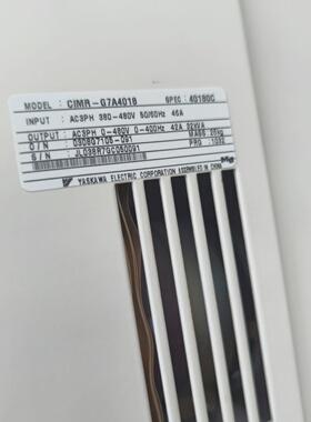 议价安川变频器CIMRG7A4018G7B4018新的没用上