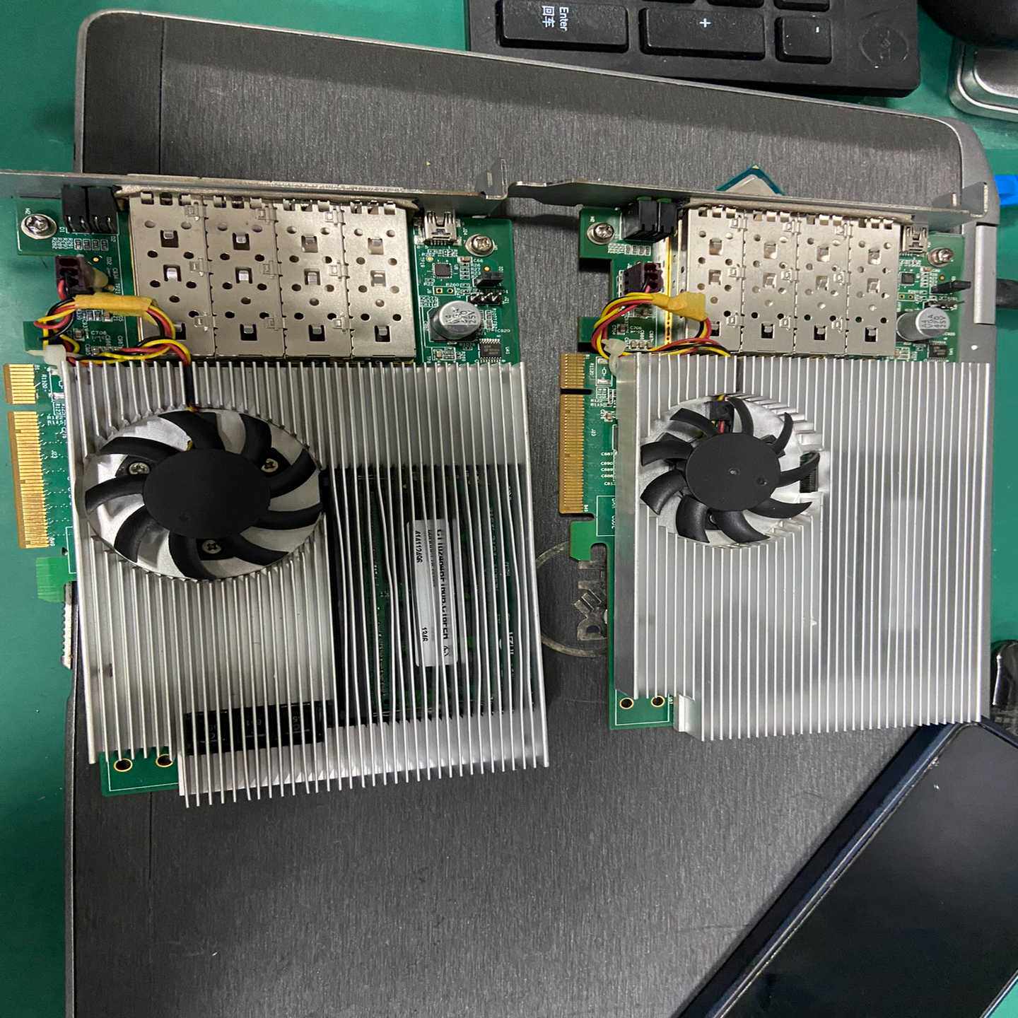 拆机Tilera 4口光线网卡，带8G内存，有2张
