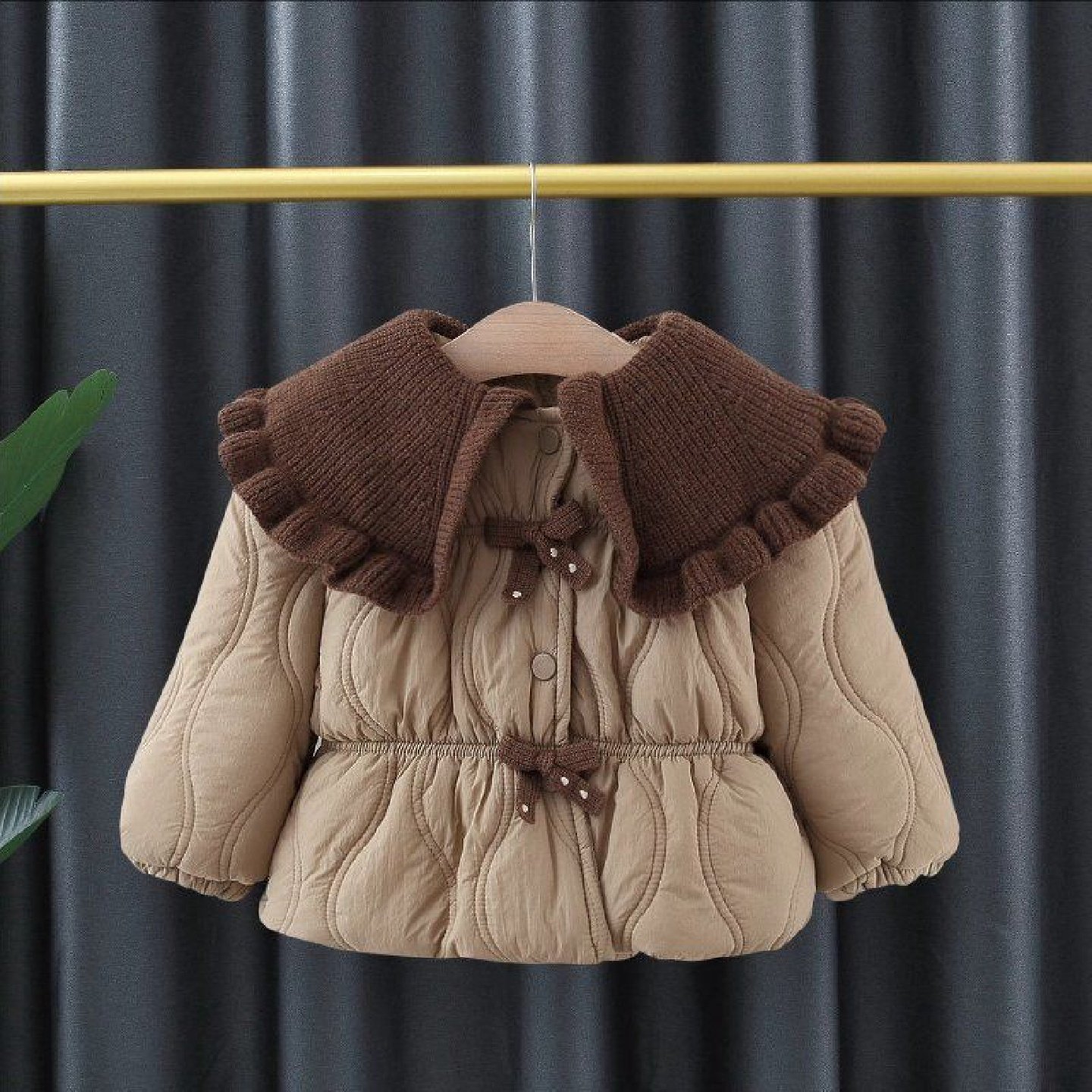 女童冬装棉袄2025新款女宝宝加绒加厚棉衣1一3岁婴儿衣服保暖外套