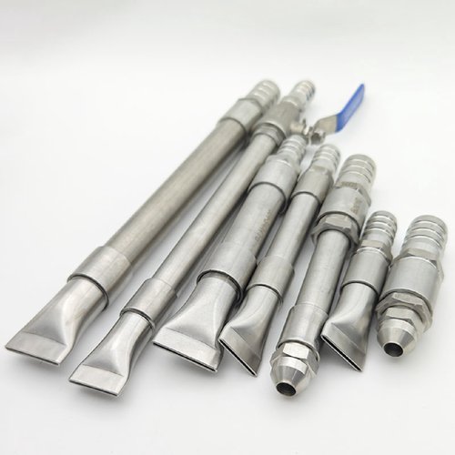 不锈钢鸭嘴水枪喷头工地园林软管水泵高压冲洗喷洒养殖场清洗喷嘴