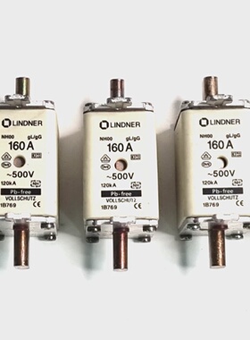 5Pcs.Lindner NH00 160Amp 500V Fuse