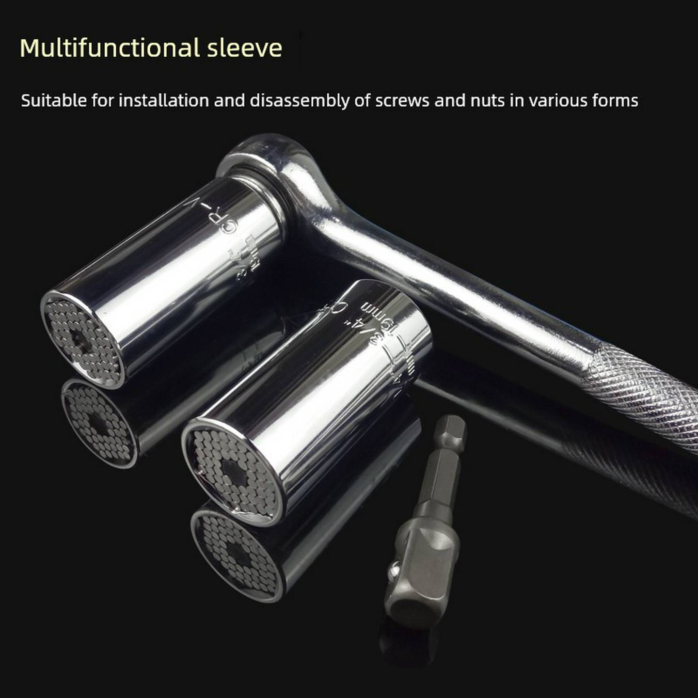 万能套筒头扳手套装魔术11-32mm多功能棘轮套管万用电动套筒工具