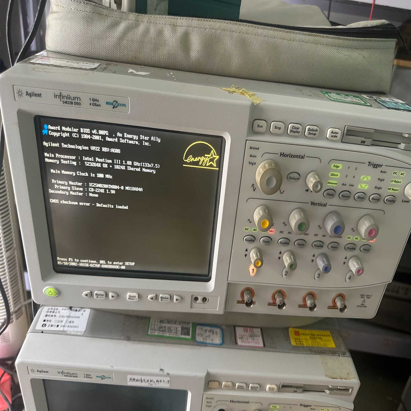 安捷伦54832B数字示波器，1GHz带宽，4通道，4GSa--议价商品