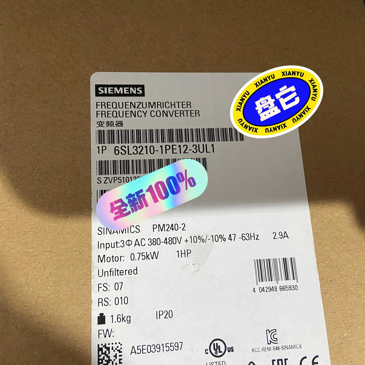 6SL3210-1PE12-3UL1重载0.55KW功率模块询价