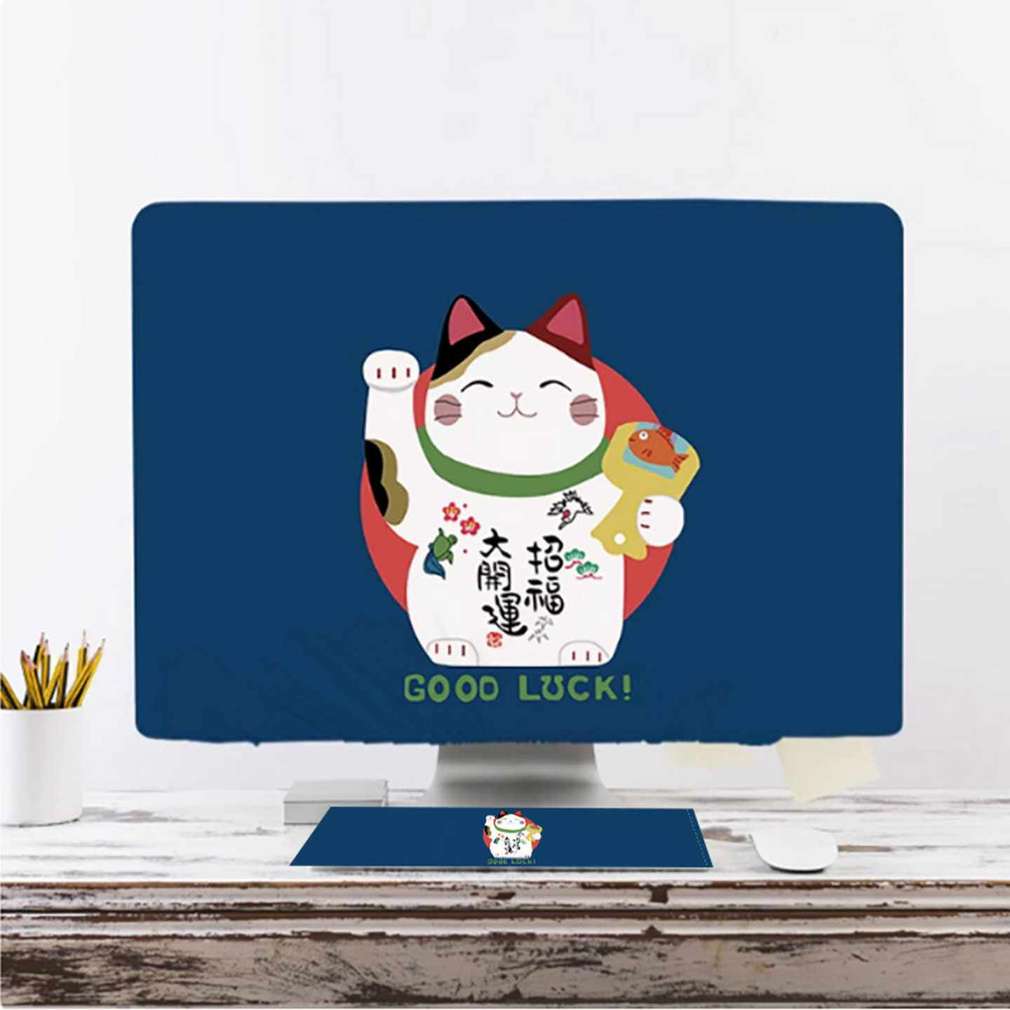 布袋式电脑罩子键盘套子全包电脑防尘罩套防尘盖巾一件代发