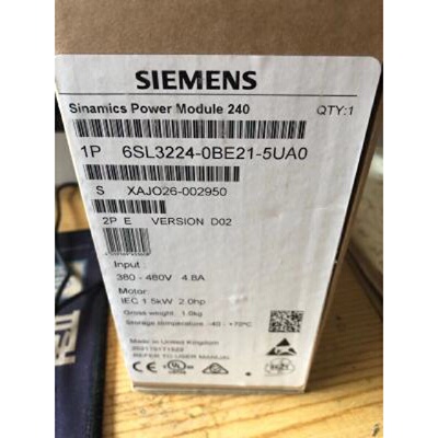 议价6SL3224-0BE21-5UA0 西门子G120变频器 1.5kW 6SL3224-OBE21-