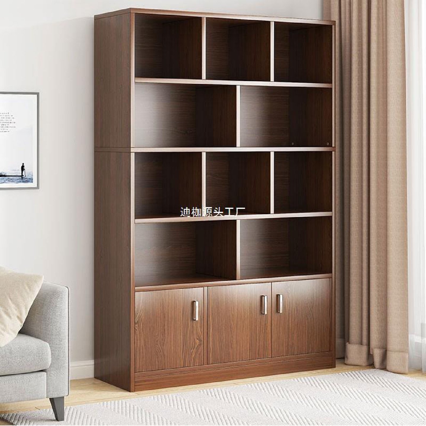 简易书架落地置物架靠墙客厅置物柜家用储物柜收纳柜子展示柜书柜,服饰配件/皮带/帽子/围巾,DIY编织材料包,淘宝优惠券,粉丝福利购,淘宝优惠卷