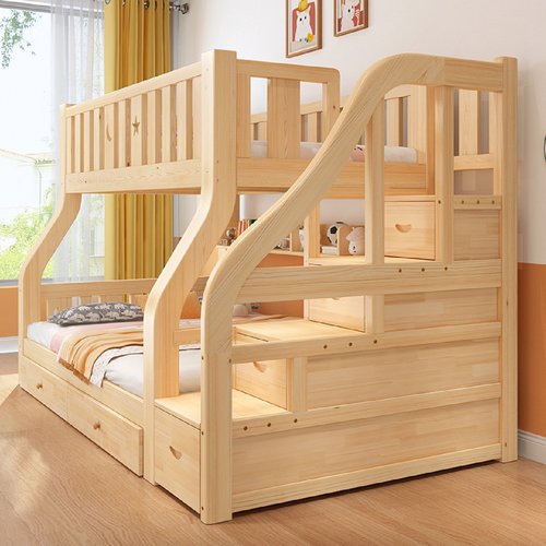 上下铺双层床实木上下床木床双人床子母床组合床儿童床两层高低床