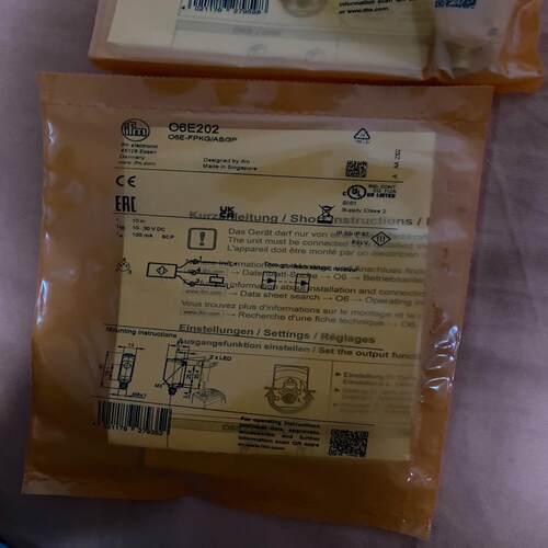 O6E202/O6S202 易福门对射传感器~询价